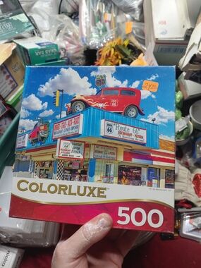 Cra-Z-Art Colorluxe 500-piece jigsaw puzzle retro  a "Route 66" Restaurant